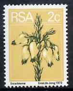 South Africa 1974 Wild Heath 2c coil stamp perf 14 unmounted mint, SG 371b