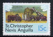 St Kitts-Nevis 1978 Sugar Cane Harvesting 15c from Pictorial def set, SG 397 unmounted mint