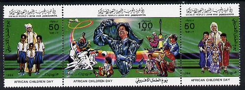 Libya 1984 Children's Day set of 3 unmounted mint SG 1448-50