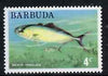 Barbuda 1974 Great Amberjack Fish 4c from pictorial def set unmounted mint, SG 185*