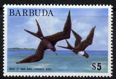 Barbuda 1974 Frigate Bird $5 from pictorial def set, SG 197 unmounted mint*