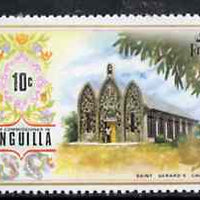 Anguilla 1972-75 St Gerard's Church 10c from def set, SG 136 unmounted mint