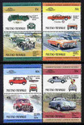 Tuvalu - Niutao 1984 Cars #1 (Leaders of the World) set of 8 opt'd SPECIMEN unmounted mint