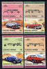 Tuvalu - Nanumea 1985 Cars #2 (Leaders of the World) set of 8 opt'd SPECIMEN unmounted mint