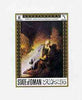 Oman 1972 Classic Paintings 6b Jeremiah Lamenting the Destruction of Jerusalem by Rembrandt, imperf deluxe sheetlet unmounted mint