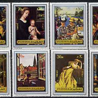 Fujeira 1972 Old Masters perf set of 8 unmounted mint, Mi 1362-69*