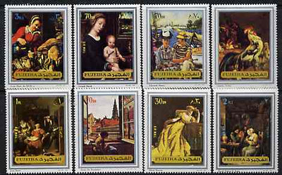 Fujeira 1972 Old Masters perf set of 8 unmounted mint, Mi 1362-69*