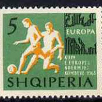 Albania 1963 European Sports Events 5L Football unmounted mint, Mi 765