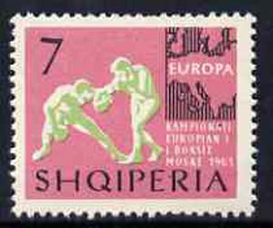 Albania 1963 European Sports Events 7L Boxing unmounted mint, Mi 766