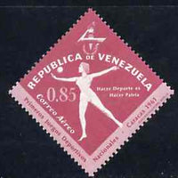 Venezuela 1962 Gymnastics 85c from National Games Diamond shaped set, SG 1746