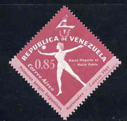 Venezuela 1962 Gymnastics 85c from National Games Diamond shaped set, SG 1746