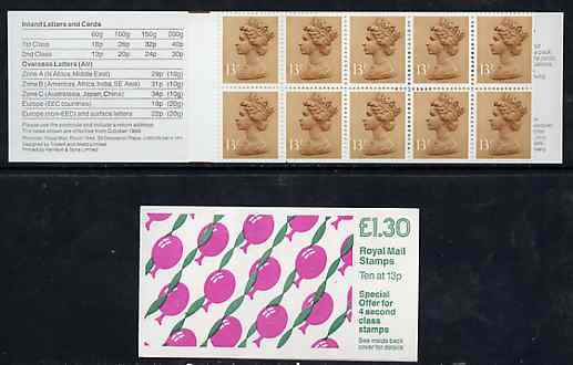 Great Britain 1988 Children's Party Balloons £1.30 booklet complete, SG FL14