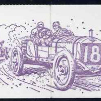 Great Britain 1979-81 Veteran Cars #2 (1908 Grand Prix Austin) 50p booklet complete, SG FB11