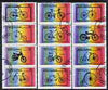 Staffa 1977 Bicycles complete perf set of 12 values (2p to £1) cto used