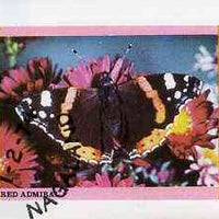 Nagaland 1974 Butterflies (Red Admiral) imperf souvenir sheet (2R value) cto used