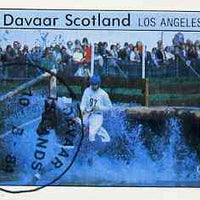 Davaar Island 1984 Los Angeles Olympic Games imperf deluxe sheet (£2 value showing 3-day Eventing) cto used