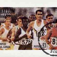Eynhallow 1976 Montreal Olympics (Running) imperf souvenir sheet (£1 value) cto used