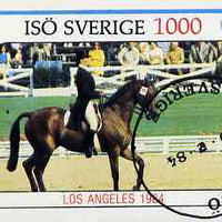 Iso - Sweden 1984 Los Angeles Olympic Games (Dressage) imperf deluxe sheet (1000 value) cto used