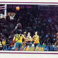 Gairsay 1984 Los Angeles Olympic Games (Basketball) imperf deluxe sheet (£2 value) cto used