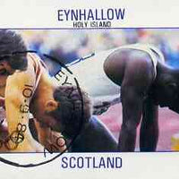 Eynhallow 1984 Los Angeles Olympic Games (Running) imperf deluxe sheet (£2 value) cto used