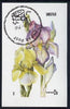 Dhufar 1976 Flowers (Iris) imperf souvenir sheet (2R value) cto used