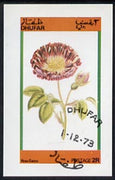 Dhufar 1973 Flowers (Rosa Galica) imperf souvenir sheet (2R value) cto used