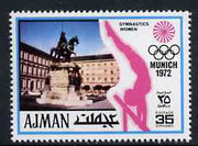 Ajman 1971 Gymnastics 35dh from Munich Olympics perf set of 20, Mi 739 unmounted mint