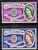Great Britain 1960 Europa - CEPT Conference set of 2 unmounted mint SG 621-22