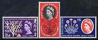 Great Britain 1961 Post Office Savings Bank unmounted mint set of 3, SG 623-25