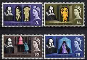 Great Britain 1964 Shakespeare Festival unmounted mint set of 4 (phosphor),SG 646-49