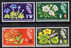 Great Britain 1964 Botanical Conference unmounted mint set of 4 (ordinary) SG 655-58*