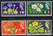 Great Britain 1964 Botanical Conference unmounted mint set of 4 (ordinary) SG 655-58*