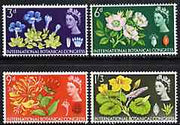 Great Britain 1964 Botanical Conference unmounted mint set of 4 (phosphor) SG 655p-58p