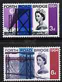 Great Britain 1964 Opening of Forth Road Bridge unmounted mint set of 2 (ordinary) SG 659-60*