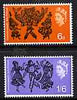 Great Britain 1965 Commonwealth Arts Festival unmounted mint set of 2 (ordinary) SG 669-70