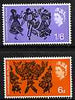 Great Britain 1965 Commonwealth Arts Festival unmounted mint set of 2 (phosphor) SG 669-70p