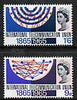Great Britain 1965 ITU Centenary unmounted mint set of 2 (ordinary) SG 683-84