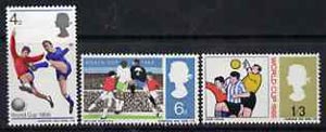 Great Britain 1966 World Cup Football unmounted mint set of 3 (ordinary) SG 693-95