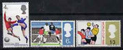 Great Britain 1966 World Cup Football unmounted mint set of 3 (ordinary) SG 693-95