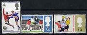 Great Britain 1966 World Cup Football unmounted mint set of 3 (phosphor) SG 693-95p