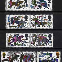 Great Britain 1966 Battle of Hastings unmounted mint set of 8 (phosphor) SG 705-12p