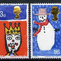 Great Britain 1966 Christmas unmounted mint set of 2 (ordinary) SG 713-14