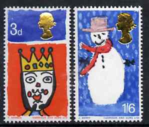 Great Britain 1966 Christmas unmounted mint set of 2 (ordinary) SG 713-14