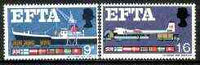 Great Britain 1967 EFTA set of 2 (ordinary) unmounted mint SG 715-16
