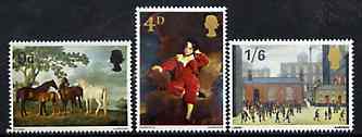 Great Britain 1967 British Paintings unmounted mint set of 3, SG 748-50
