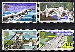 Great Britain 1968 Bridges unmounted mint set of 4, SG 763-66*