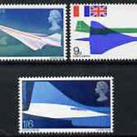 Great Britain 1969 First Flight of Concorde unmounted mint set of 3, SG 784-86*