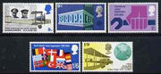 Great Britain 1969 Anniversaries unmounted mint set of 5, SG 791-95*