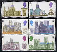 Great Britain 1969 British Architecture - Cathedrals unmounted mint set of 6, SG 796-801