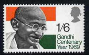 Great Britain 1969 Gandhi Centenary Year unmounted mint, SG 807*